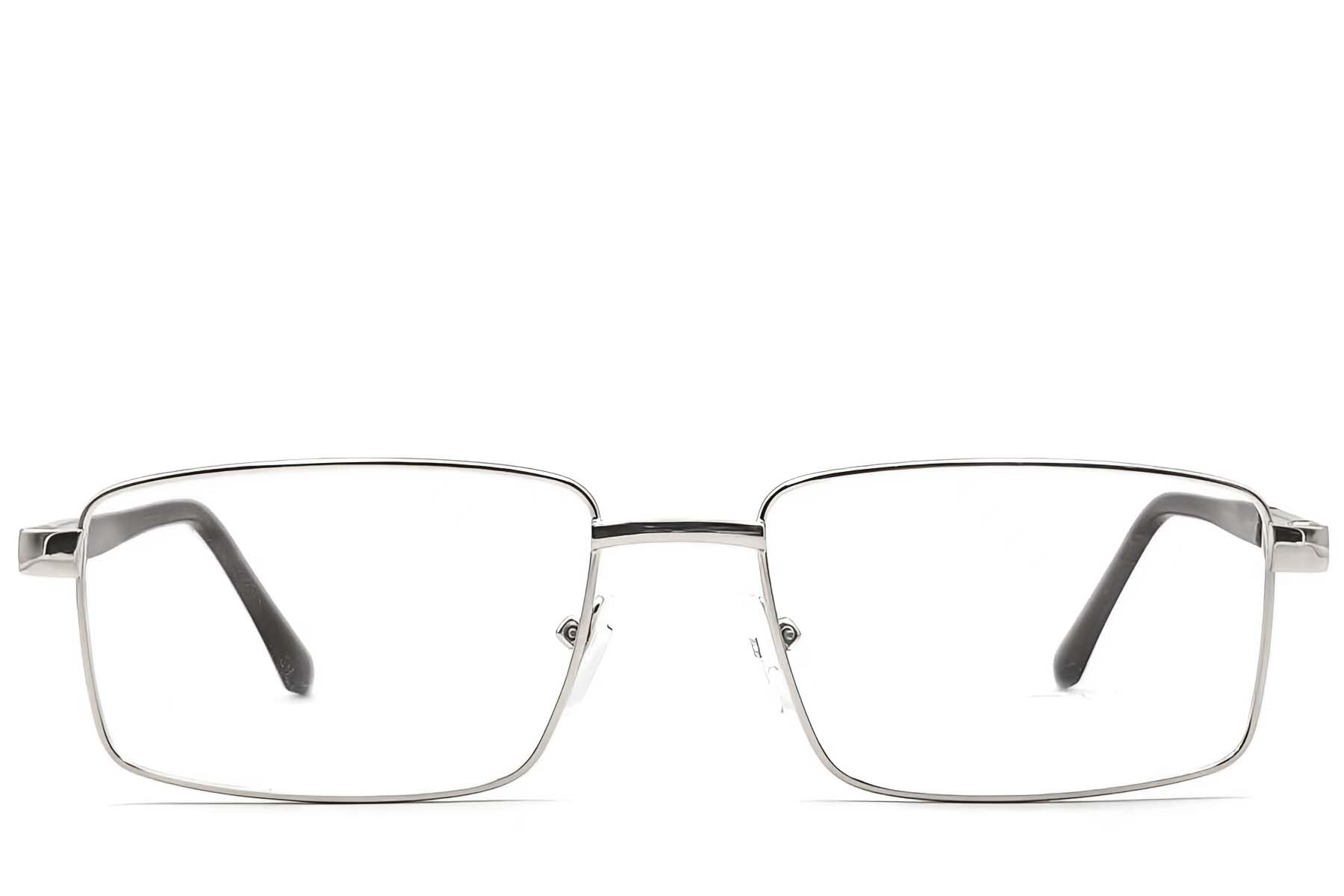 BS2012-1119_Silver_Rectangular_Metal_Glasses_front