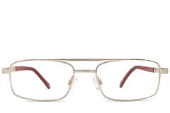 BS2012-1133_Golden_Aviator_Metal_Glasses_front