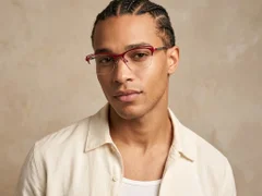 BS2012-1134_Red_Semi-rimless_Metal_Glasses-tryon_male
