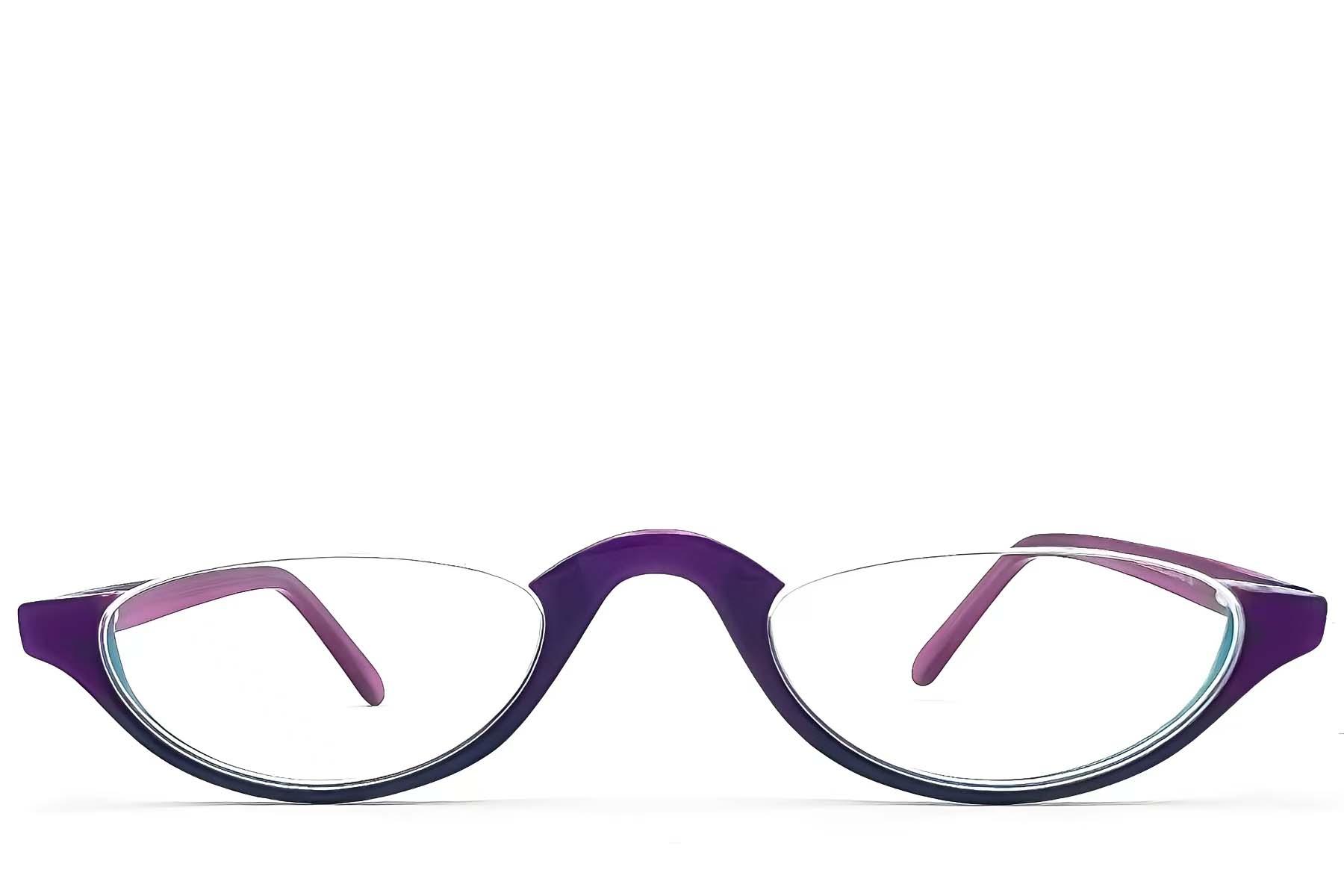 BS2012-1139_Purple_Semi-rimless_Acetate_Glasses_front