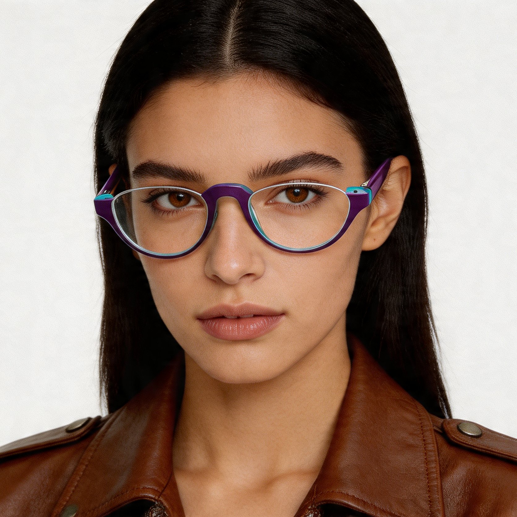 bs2012-1139_purple_semi-rimless_acetate_glasses_model