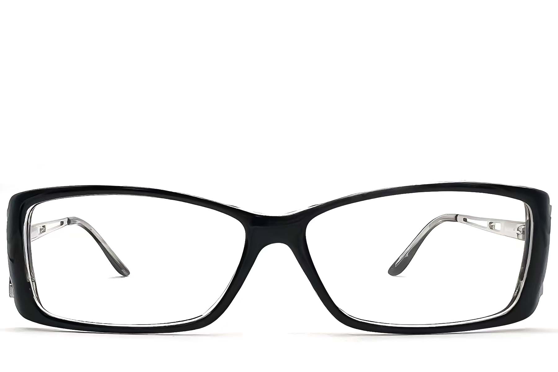 BS2012-1142_Black_Rectangular_Acetate_Glasses_front