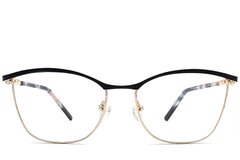 BS2012-1145_Black_Oval_Metal_Glasses_front