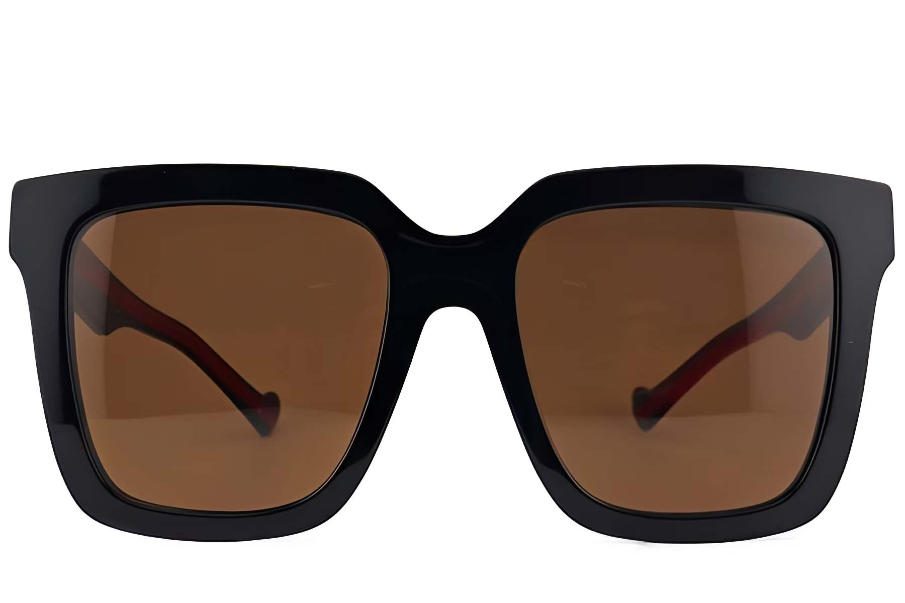 BS2012-1152_Black_Rectangular_Acetate_sunglasses_front