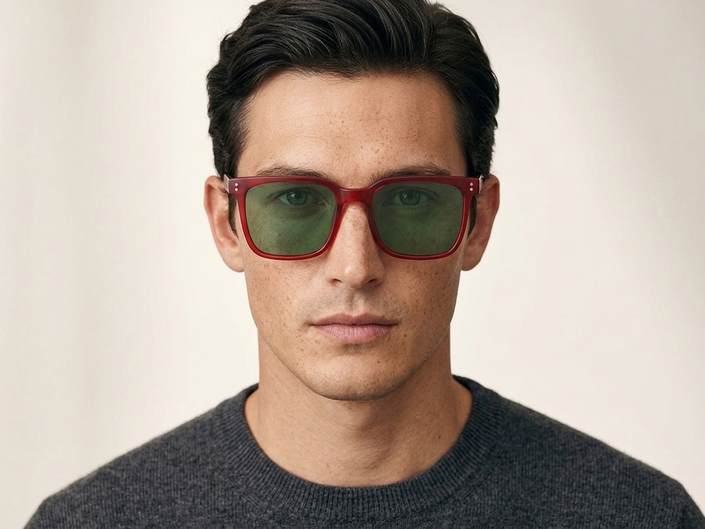 BS2012-1194_Red_Rectangular_Acetate_sunglasses_corner-tryon_male