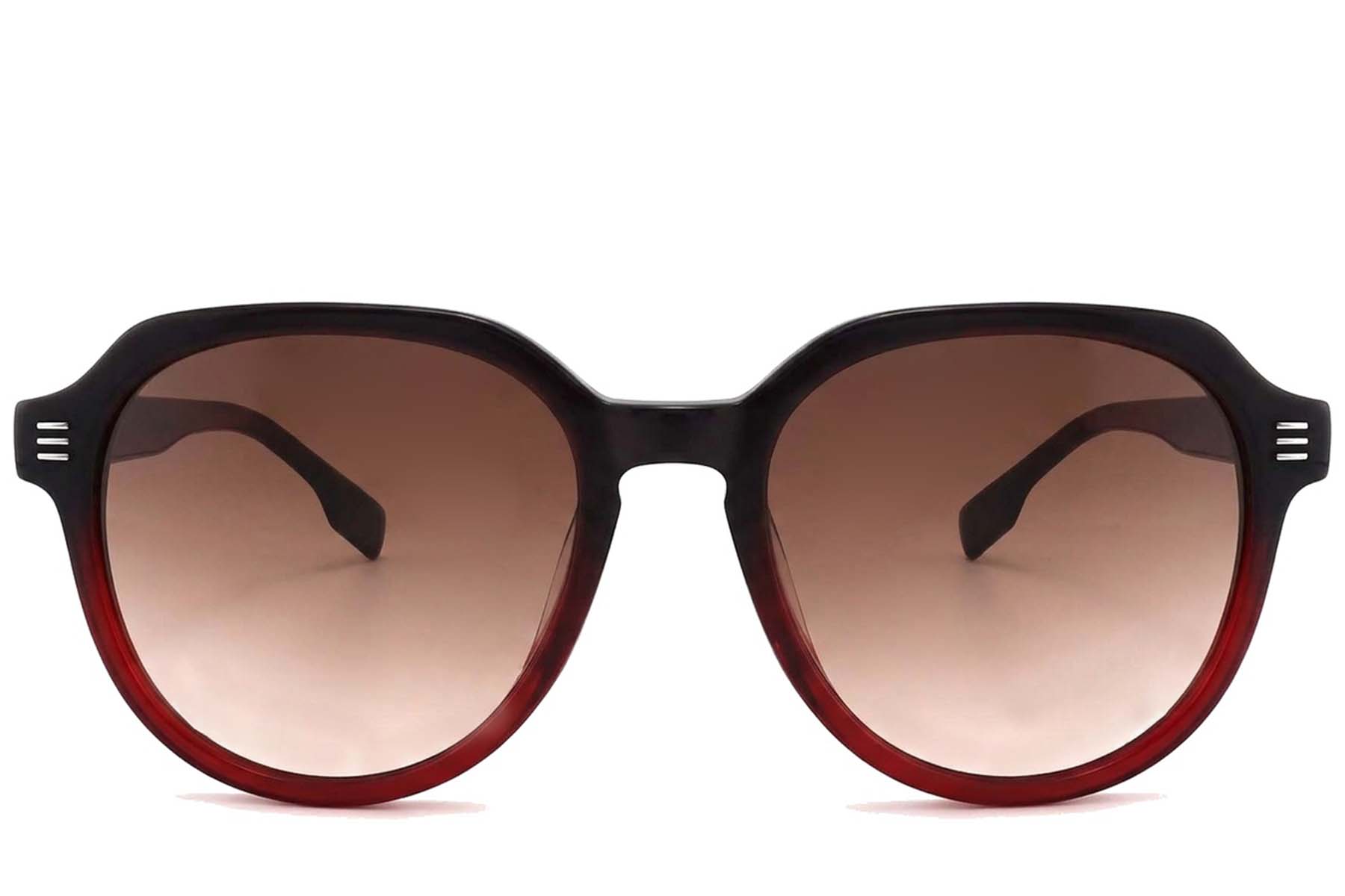 BS2012-1212_Red_Oval_Acetate_sunglasses-front