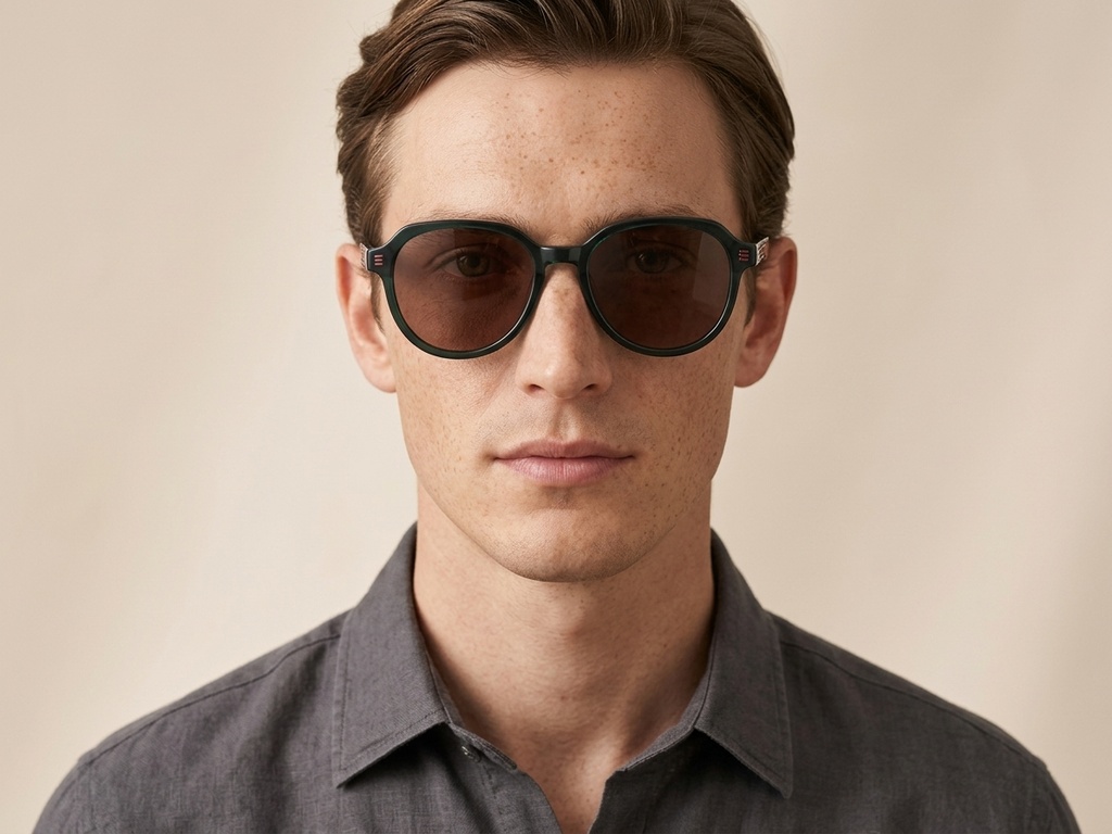 BS2012-1215_Green_Oval_Acetate_sunglasses_corner-tryon_male