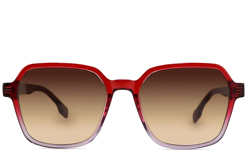 BS2012-1225_Red_Geometric_Acetate_sunglasses_front