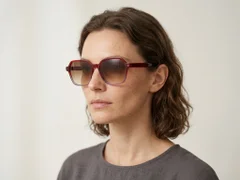 BS2012-1225_Red_Geometric_Acetate_sunglasses-tryon_female