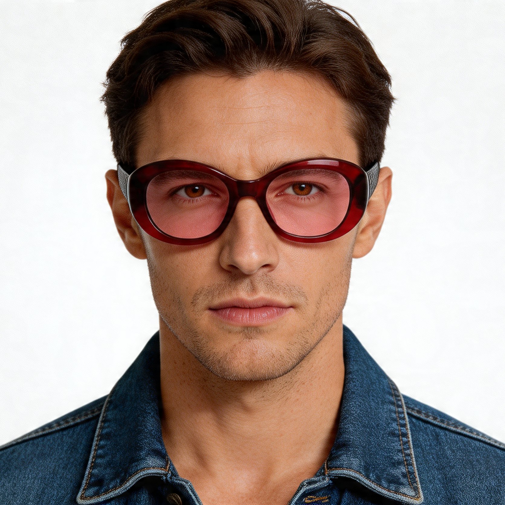 bs2012-1253_red_oval_acetate_sunglasses_model