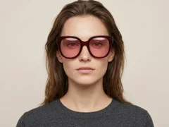 BS2012-1260_Red_Oval_Acetate_sunglasses_corner-tryon_female