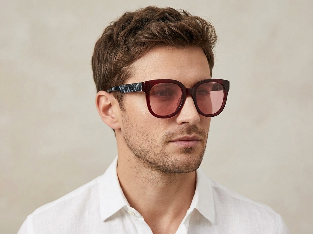 BS2012-1260_Red_Oval_Acetate_sunglasses_corner-tryon_male