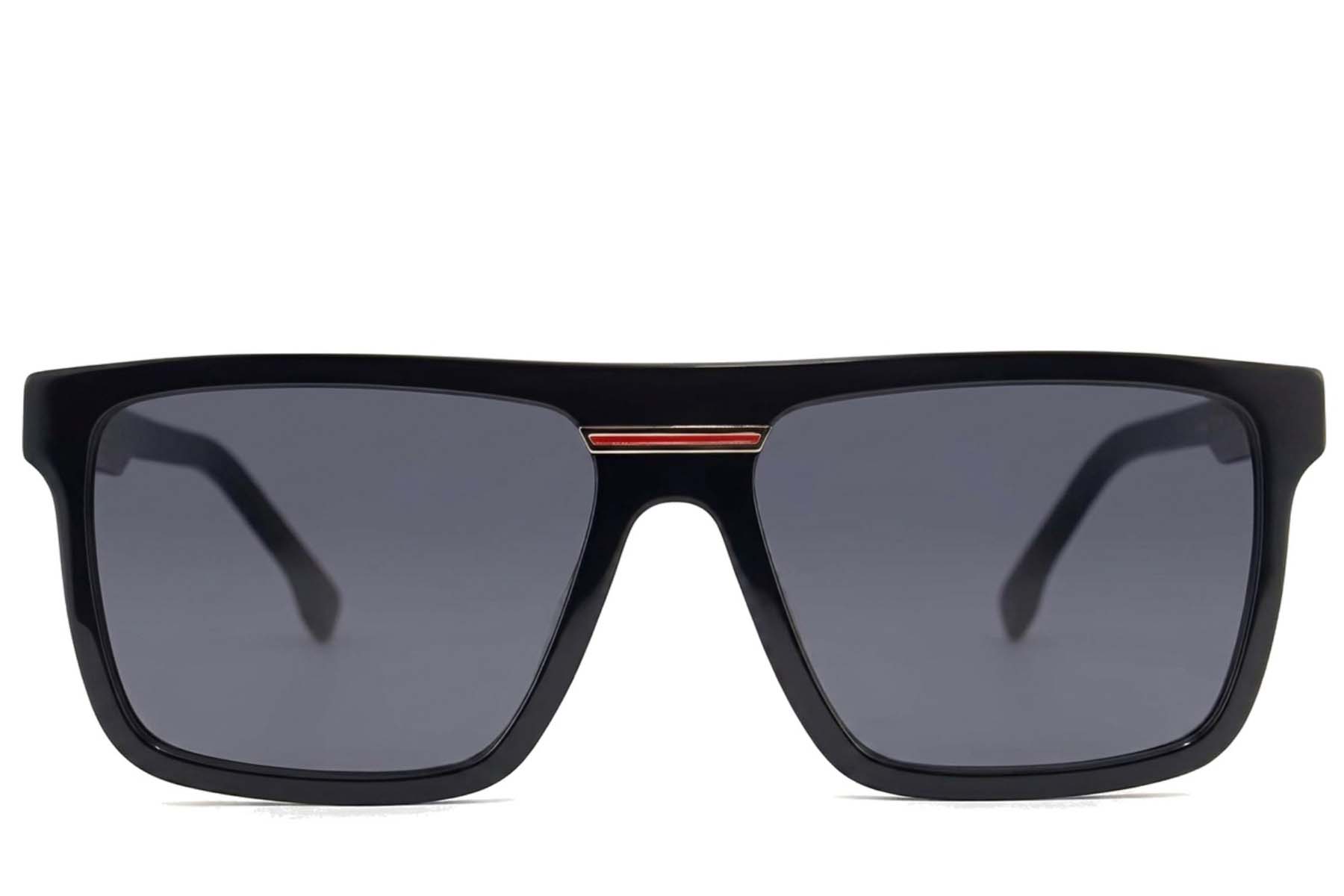 BS2012-1301_Grey_Aviator_Acetate_sunglasses-front