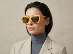 BS2012-1339_Yellow_Rectangular_Acetate_sunglasses_corner-tryon_female