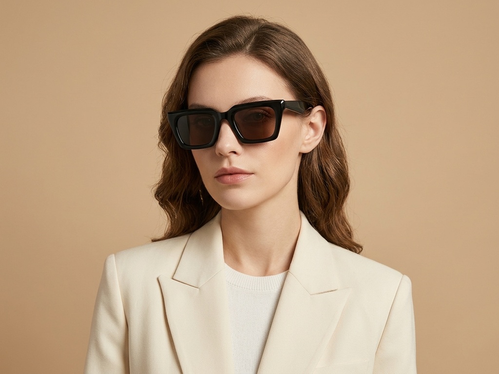 BS2012-1348_Black_Rectangular_Acetate_sunglasses_corner-tryon_female
