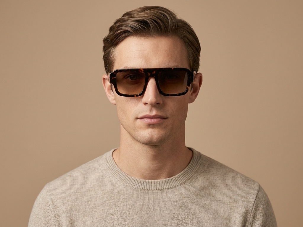 BS2012-1374_Tortoiseshell_Aviator_Acetate_sunglasses_corner-tryon_male