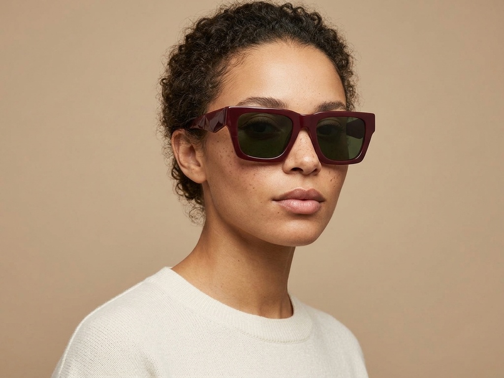 BS2012-1383_Red_Rectangular_Acetate_sunglasses_corner-tryon_female