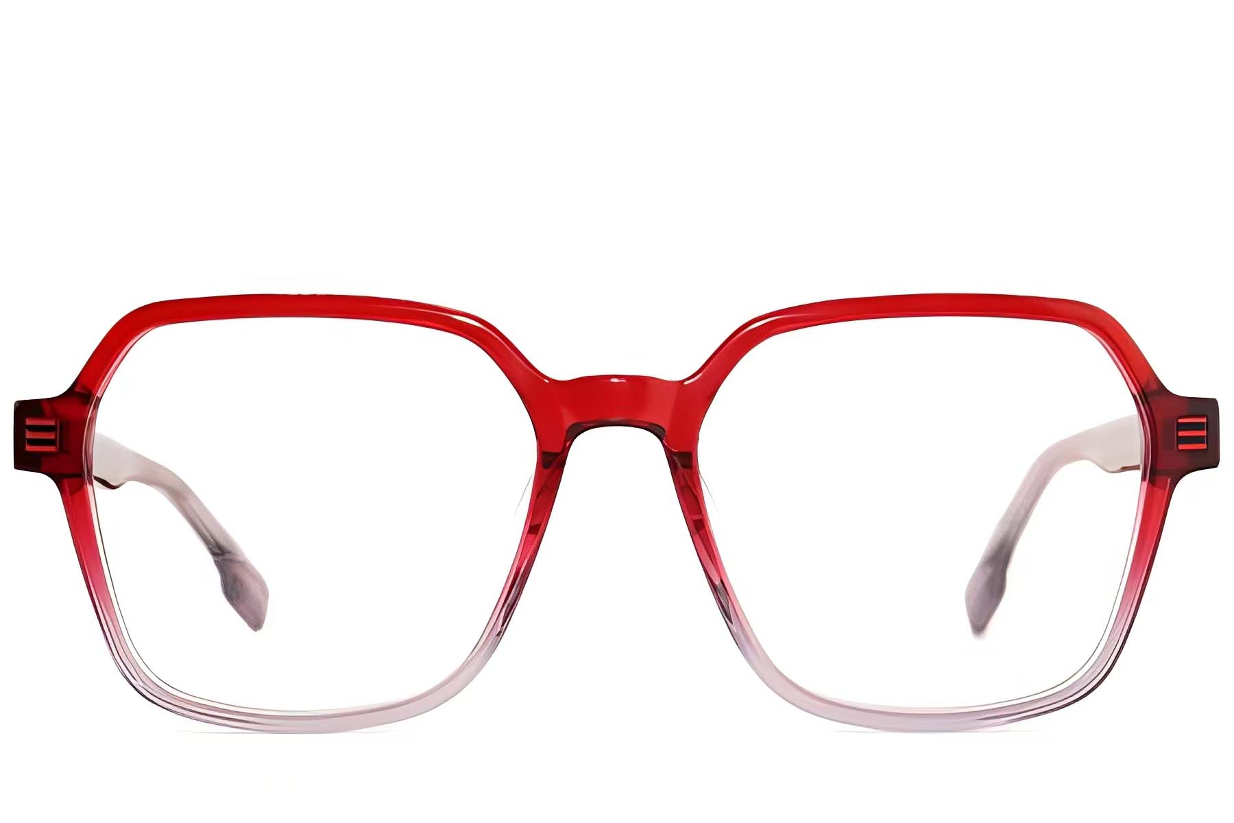 BS2012-1451_Red_Geometric_Acetate_Glasses_front
