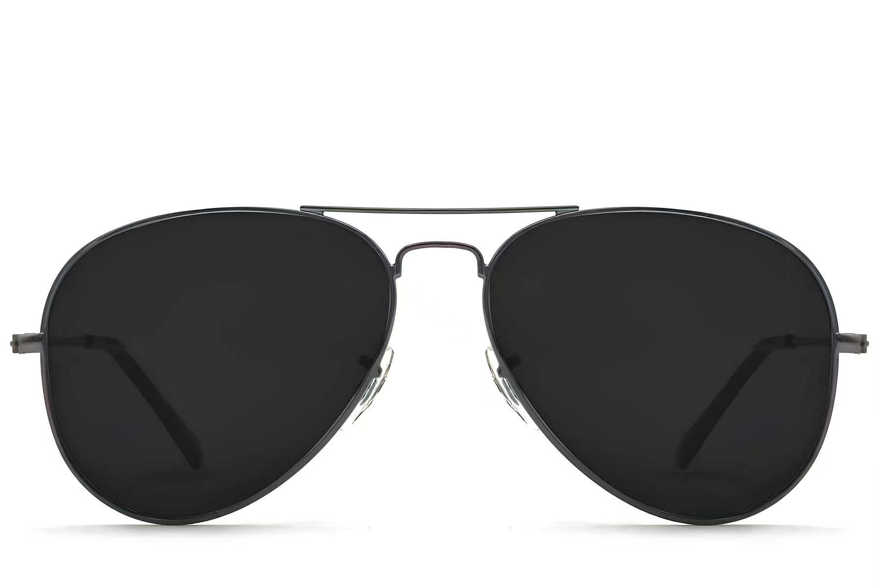 BS2012-1452_Grey_Aviator_Metal_sunglasses_front