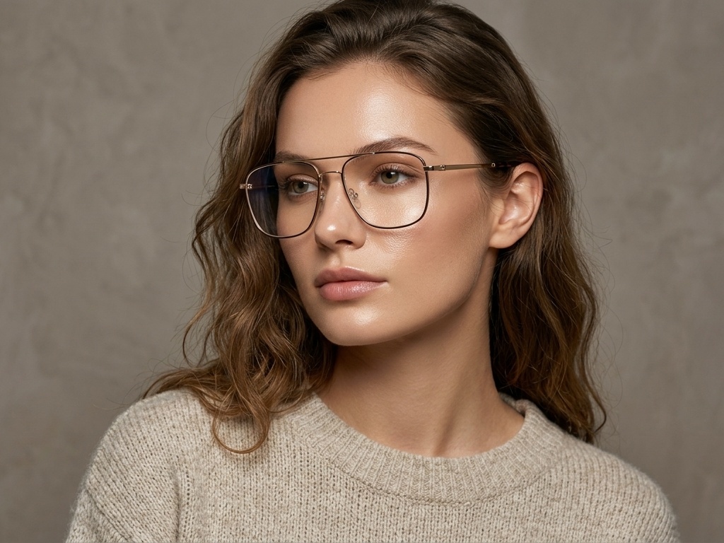 BS2012-1456_Golden_Aviator_Metal_Glasses_corner-tryon_female