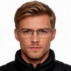 bs2012-1458_grey_semi-rimless_metal_glasses_model