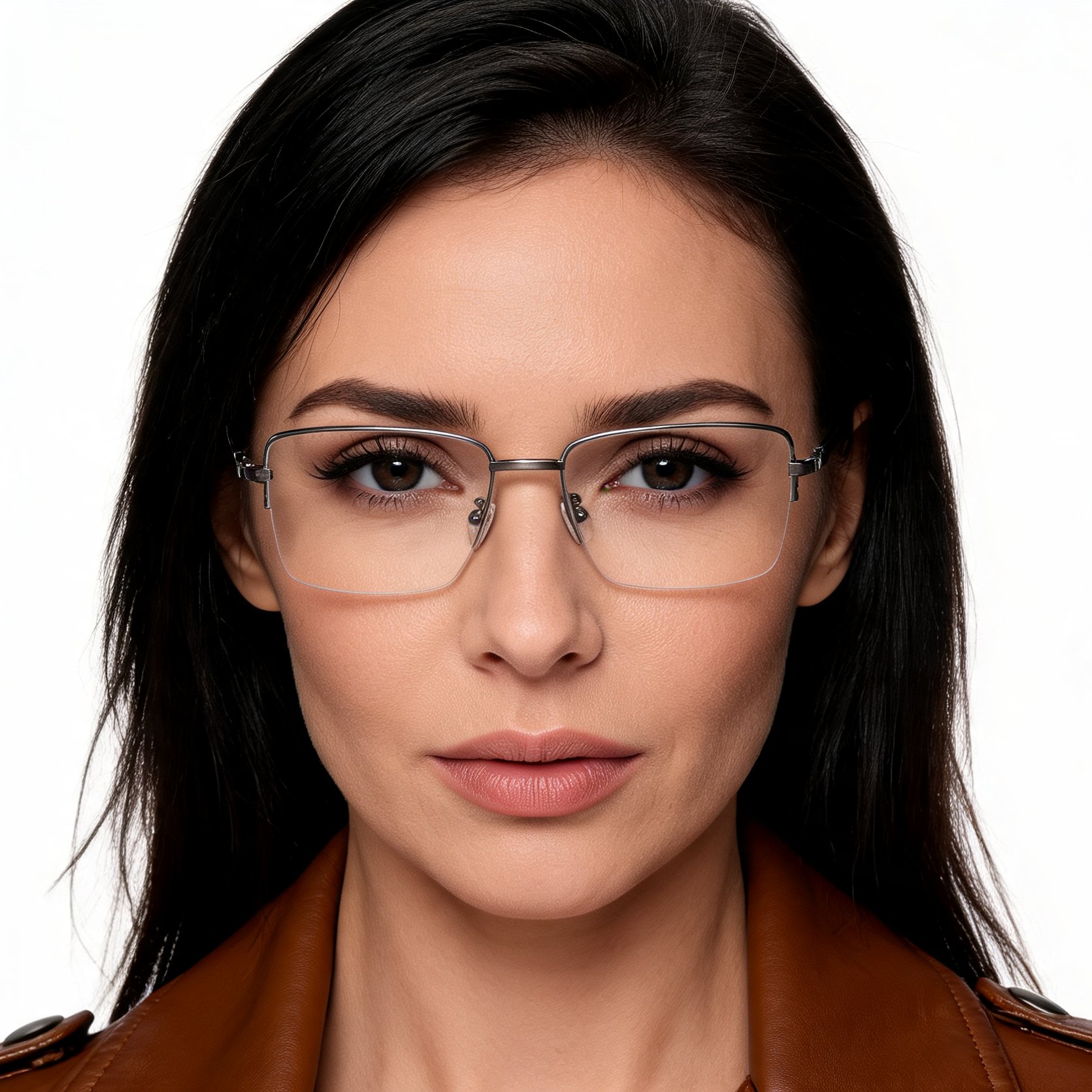 bs2012-1458_grey_semi-rimless_metal_glasses_model