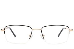 BS2012-1459_Golden_Semi-rimless_Metal_Glasses_front