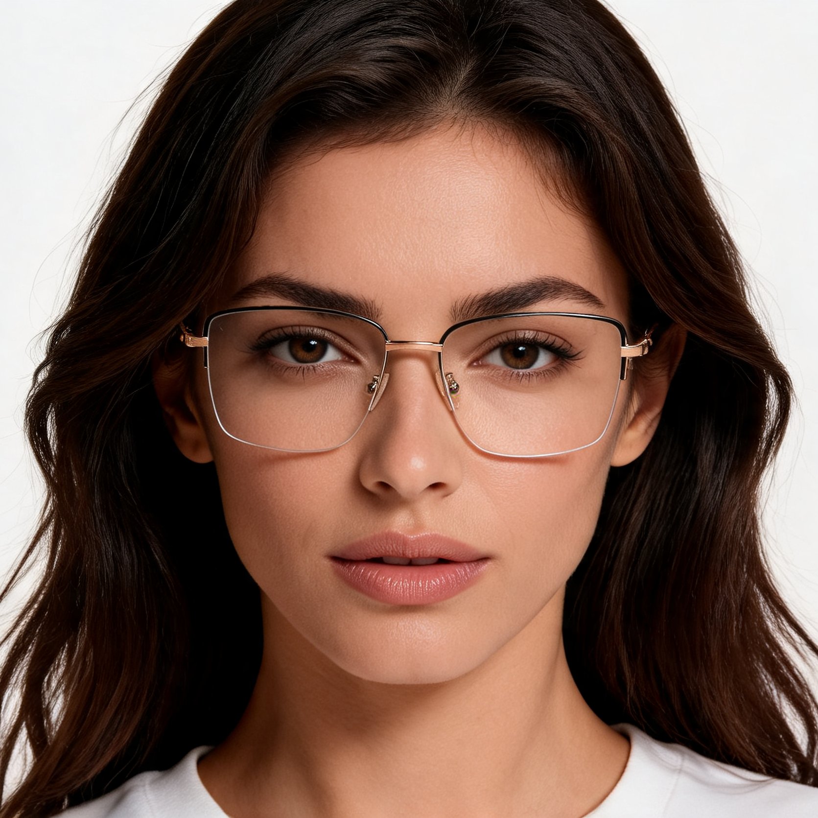 bs2012-1460_golden_semi-rimless_metal_glasses_model