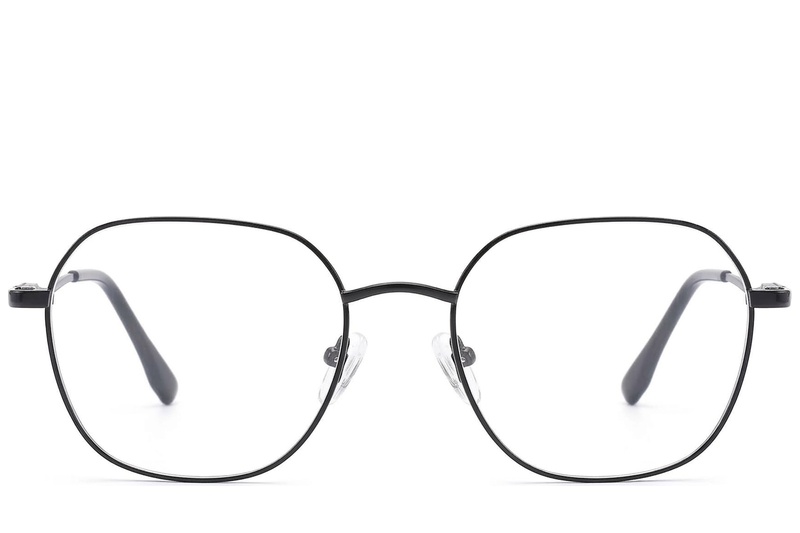 BS2012-1475_Black_Oval_Metal_Glasses_front
