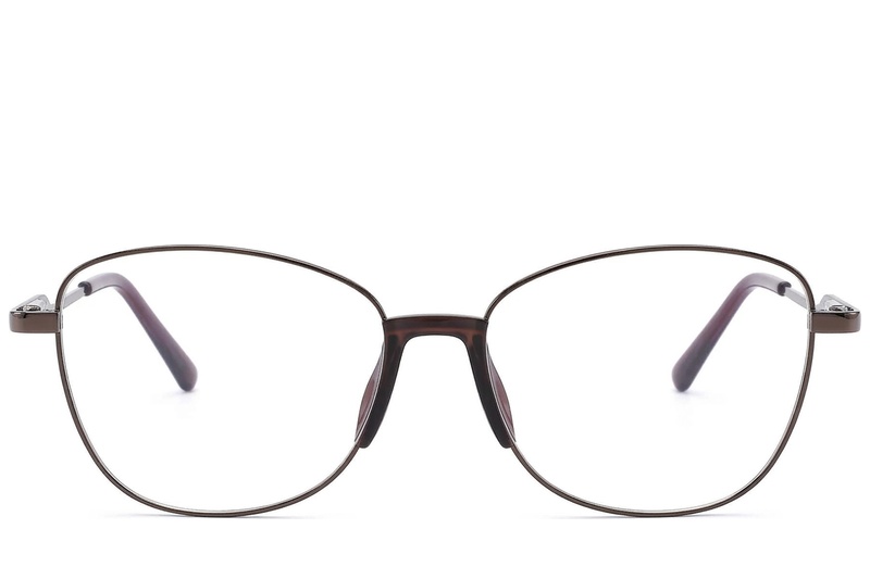 BS2012-1495_Brown_Butterfly_Metal_Glasses_front