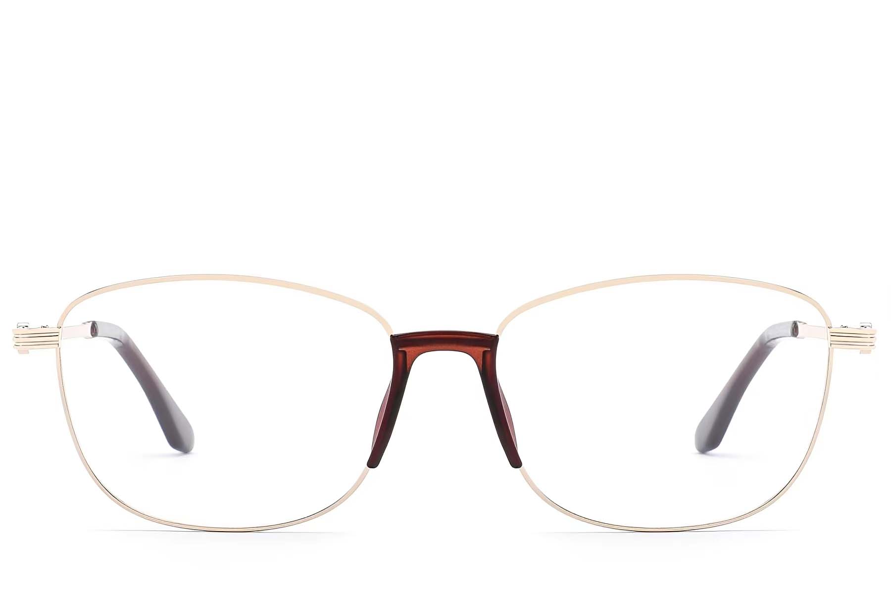 BS2012-1503_Golden_Oval_Metal_Glasses_front