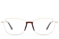 BS2012-1503_Golden_Oval_Metal_Glasses_front