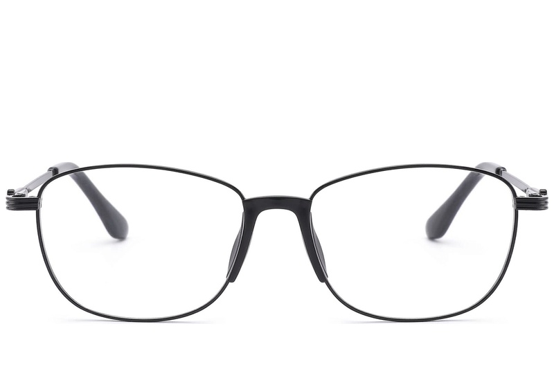 BS2012-1505_Black_Oval_Metal_Glasses_front