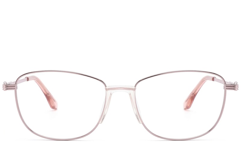 BS2012-1508_Pink_Oval_Metal_Glasses_front