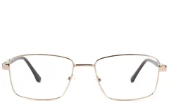 BS2012-1527_Golden_Rectangular_Metal_Glasses_front