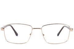 BS2012-1527_Golden_Rectangular_Metal_Glasses_front