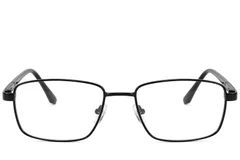 BS2012-1530_Black_Rectangular_Metal_Glasses_front