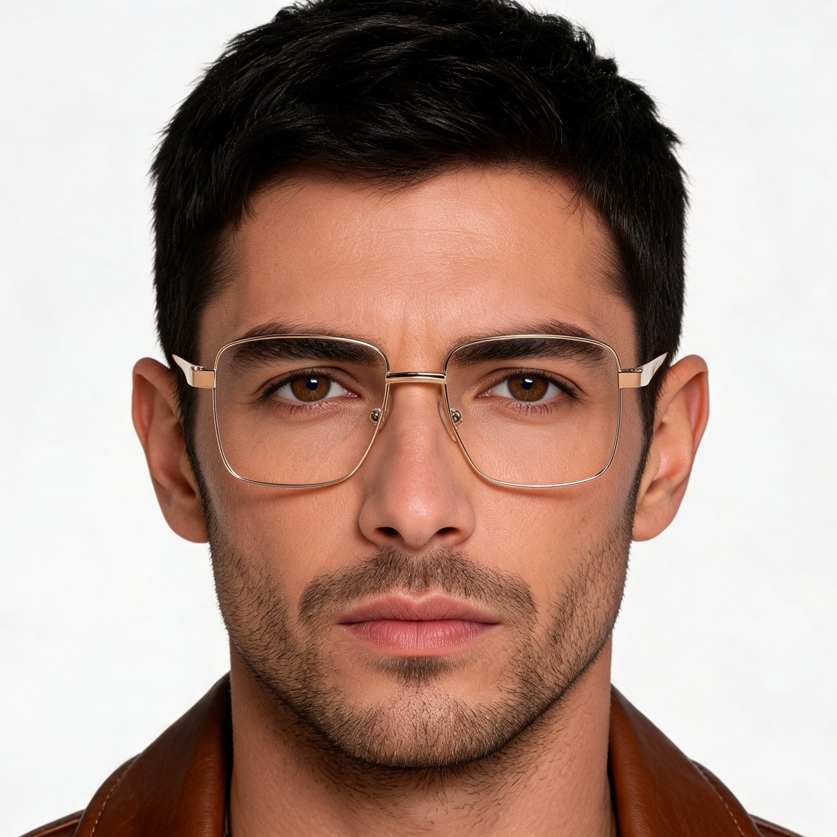 bs2012-1532_golden_rectangular_metal_glasses_model
