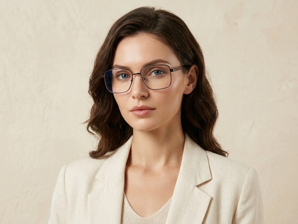 BS2012-1533_Brown_Rectangular_Metal_Glasses_corner-tryon_female