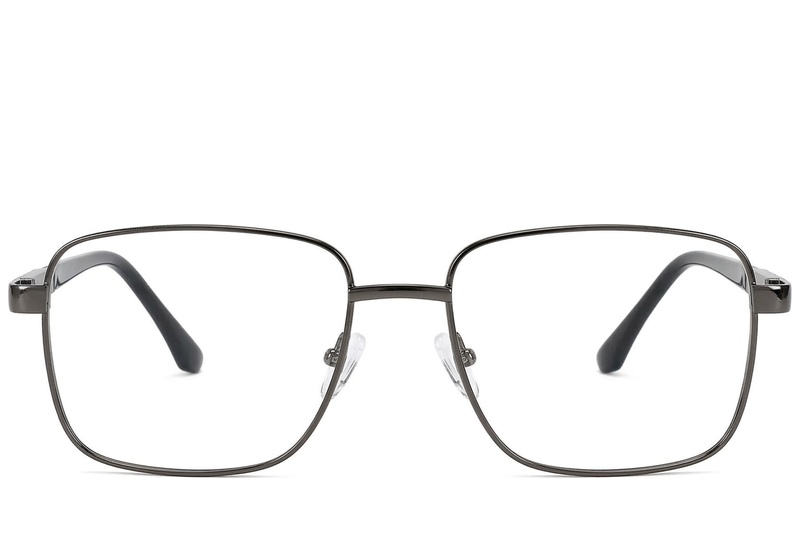 BS2012-1536_Grey_Rectangular_Metal_Glasses_front
