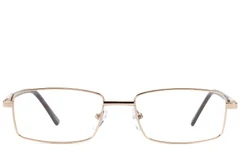 BS2012-1537_Golden_Rectangular_Metal_Glasses_front