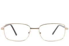 BS2012-1542_Golden_Rectangular_Metal_Glasses_front