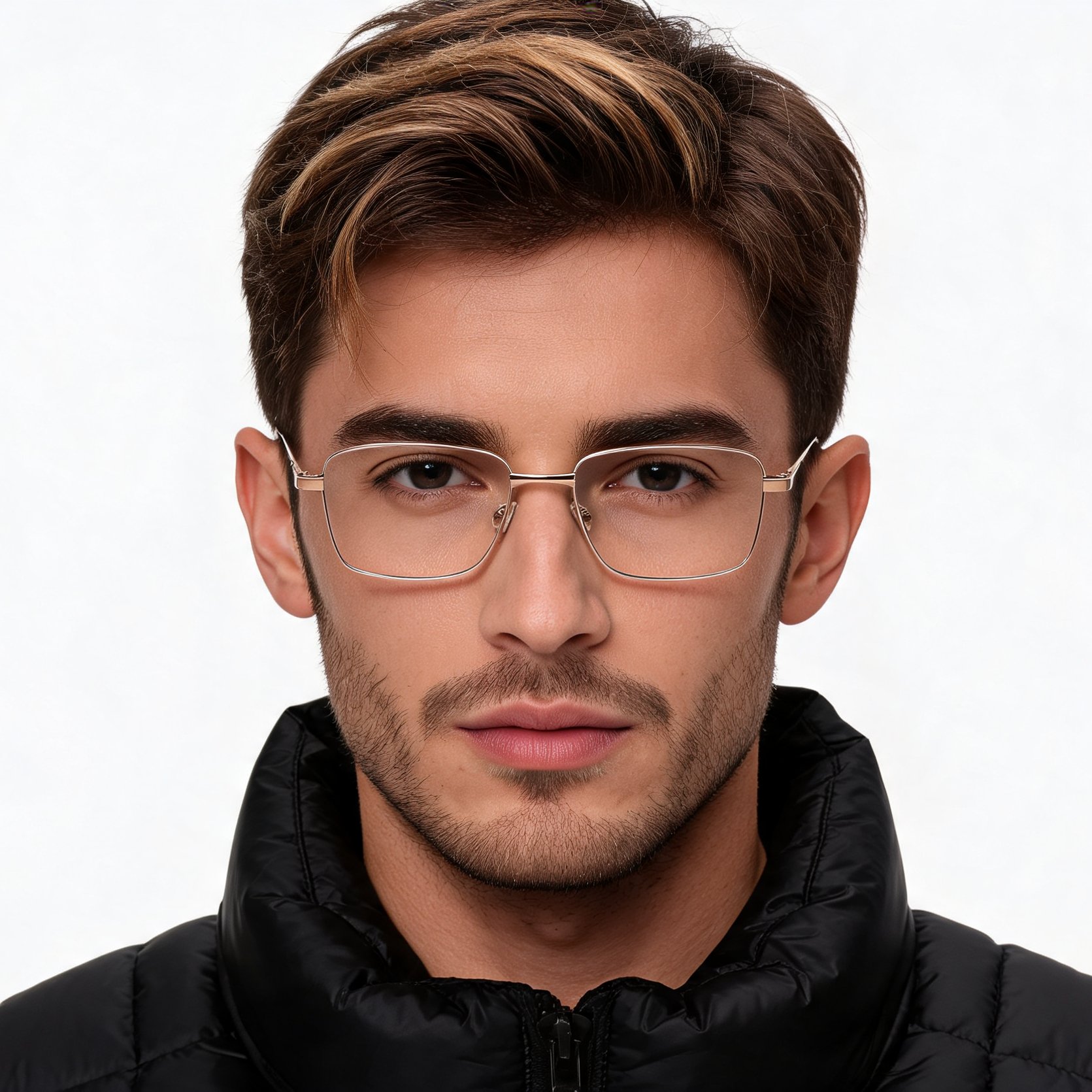 bs2012-1542_golden_rectangular_metal_glasses_model