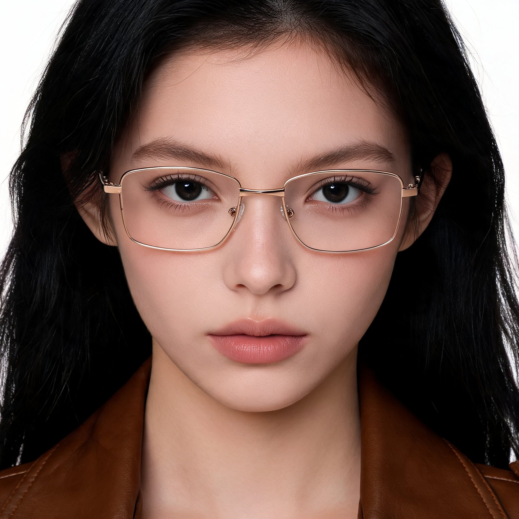 bs2012-1542_golden_rectangular_metal_glasses_model
