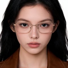 bs2012-1542_golden_rectangular_metal_glasses_model