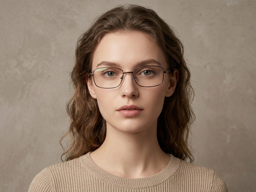 BS2012-1543_Brown_Rectangular_Metal_Glasses_corner-tryon_female