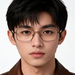 bs2012-1543_brown_rectangular_metal_glasses_model