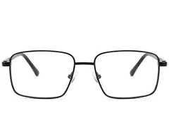 BS2012-1550_Black_Rectangular_Metal_Glasses_front