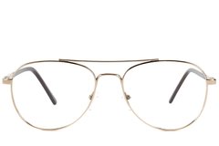 BS2012-1552_Golden_Aviator_Metal_Glasses_front