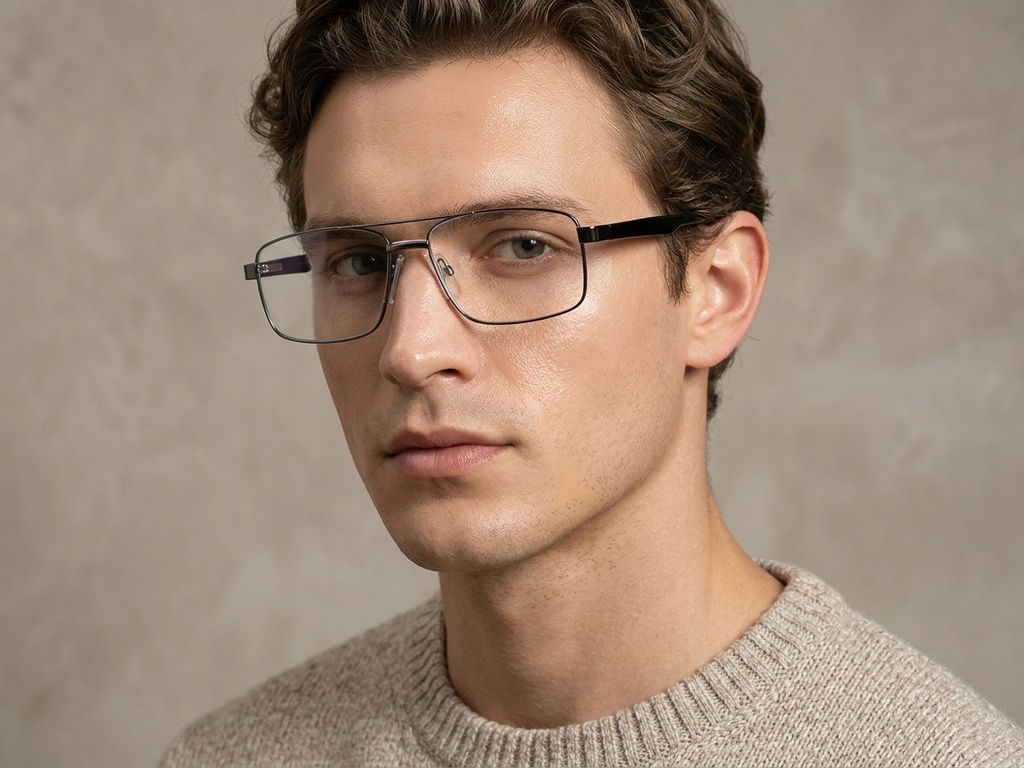 BS2012-1564_Grey_Aviator_Metal_Glasses_corner-tryon_male